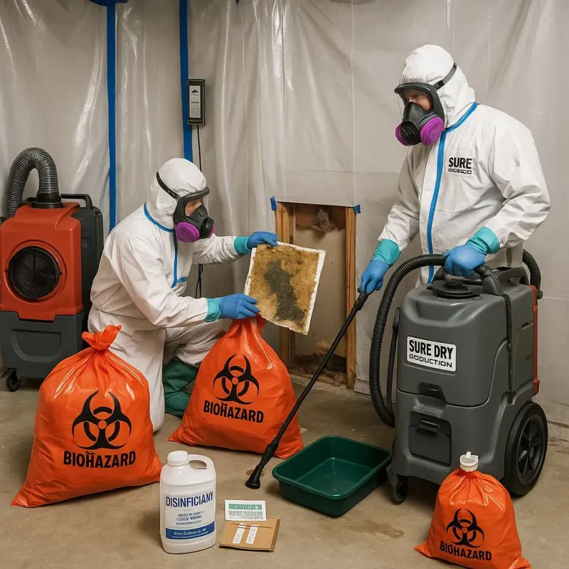 Contaminated Water Handling Protocols process in West Hill, OH
