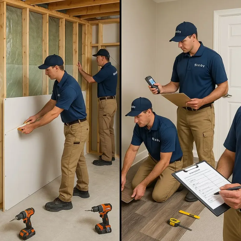 Repairs and Reconstruction process in West Hill, OH